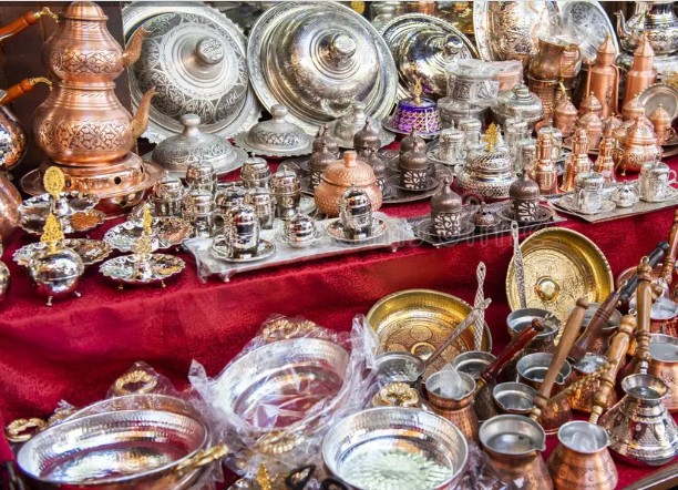 Bazar del cobre, en la ciudad de Aintab.