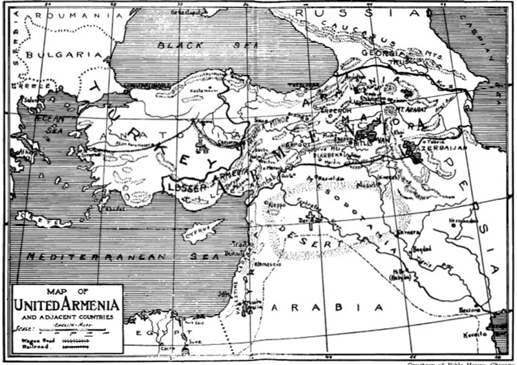 Mapa integrante de la obra de Sarafian